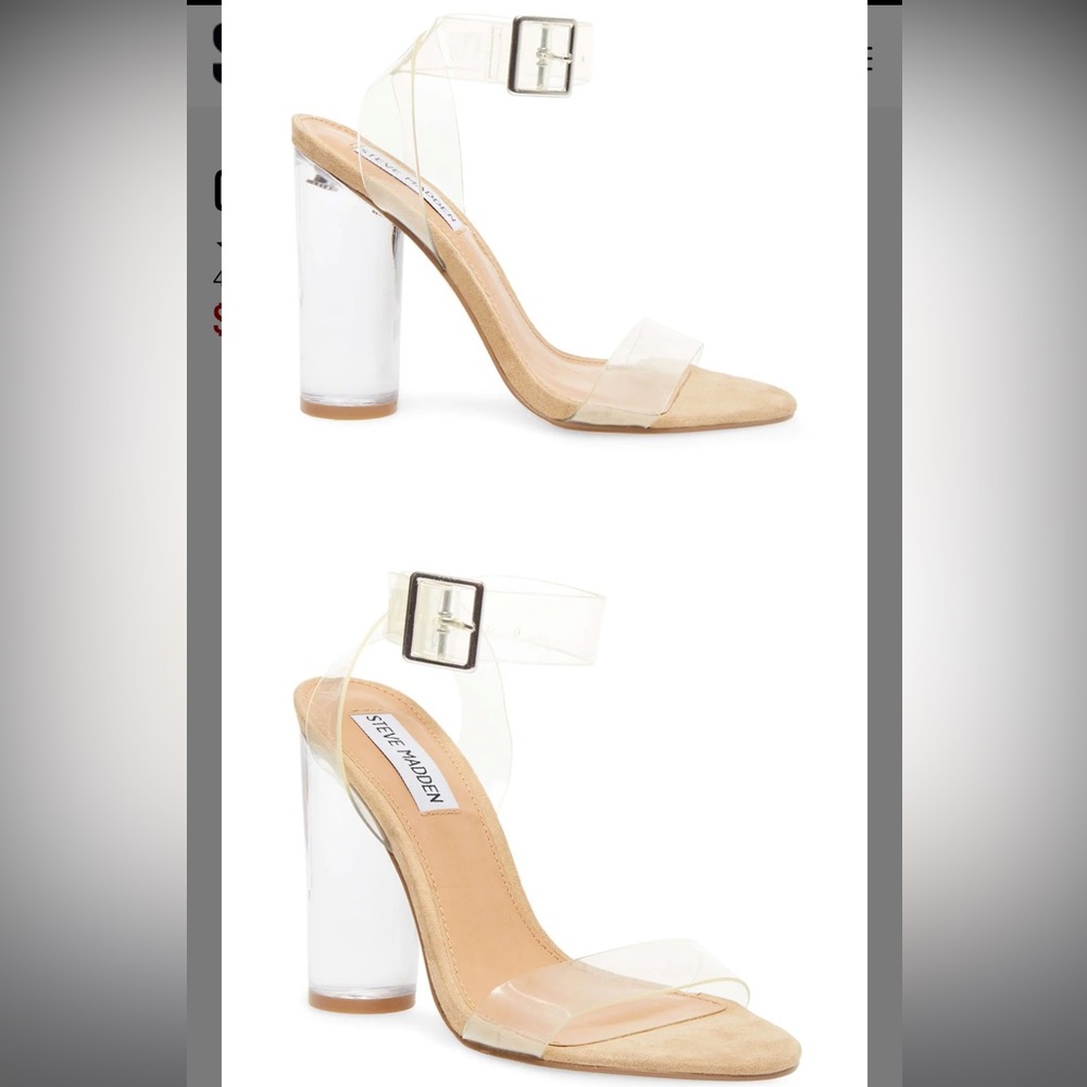 Steve Madden clearer clear heels
